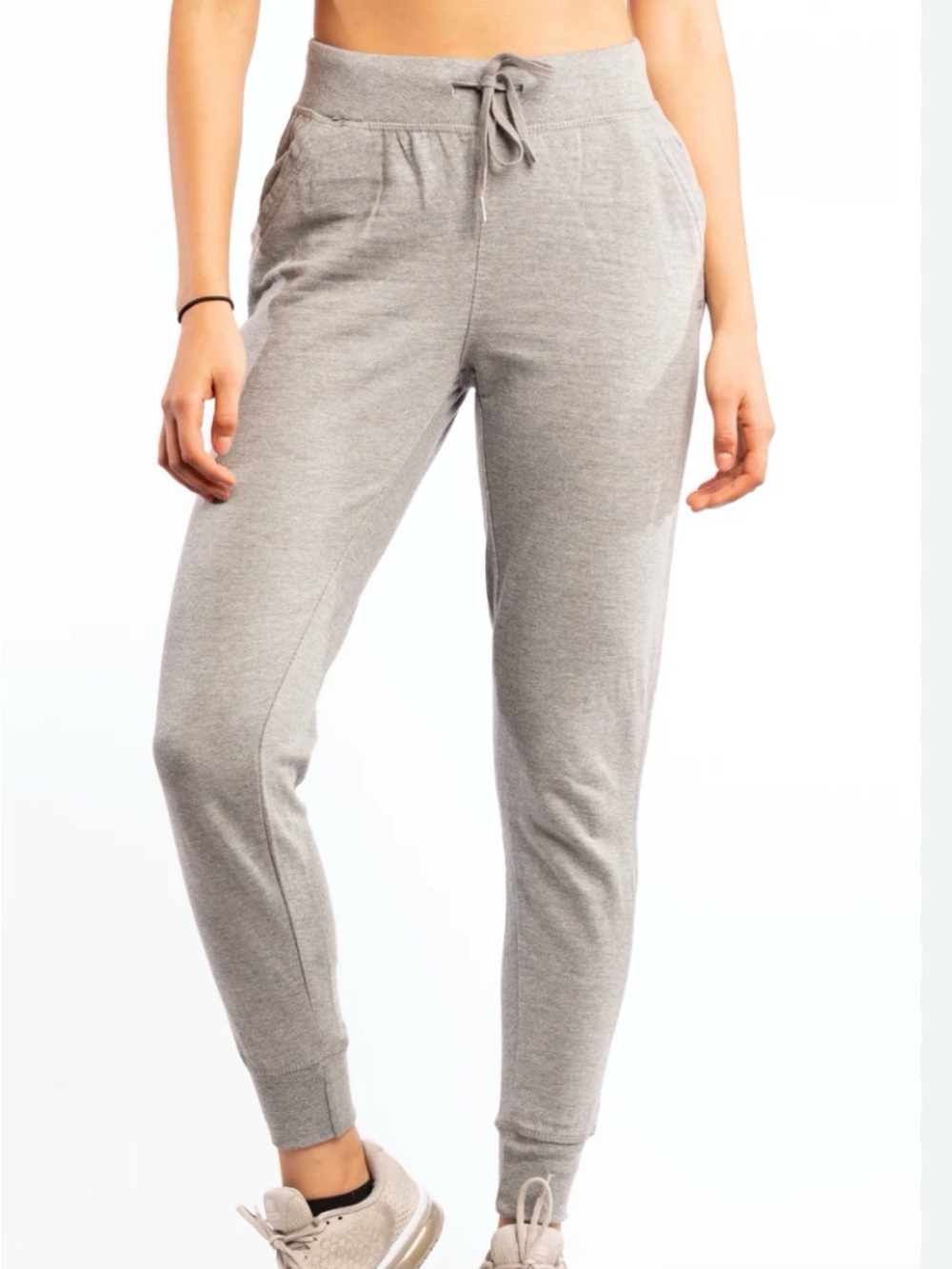 FP Movement by Free People Light Gray Drawstring Jogger Pants